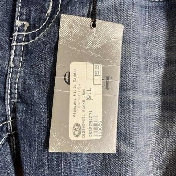 NWT Cruel Girl Blake Low Rise Boot Cut Whiskered Jeans Women Size 9 Long - Picture 7 of 12